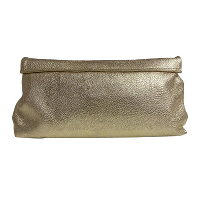 Pochette laminata oro con occhiali moto